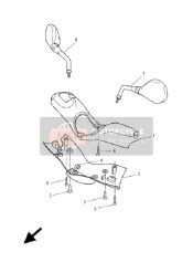 5EUF621300P5, Copertura, Superiore, Yamaha, 1